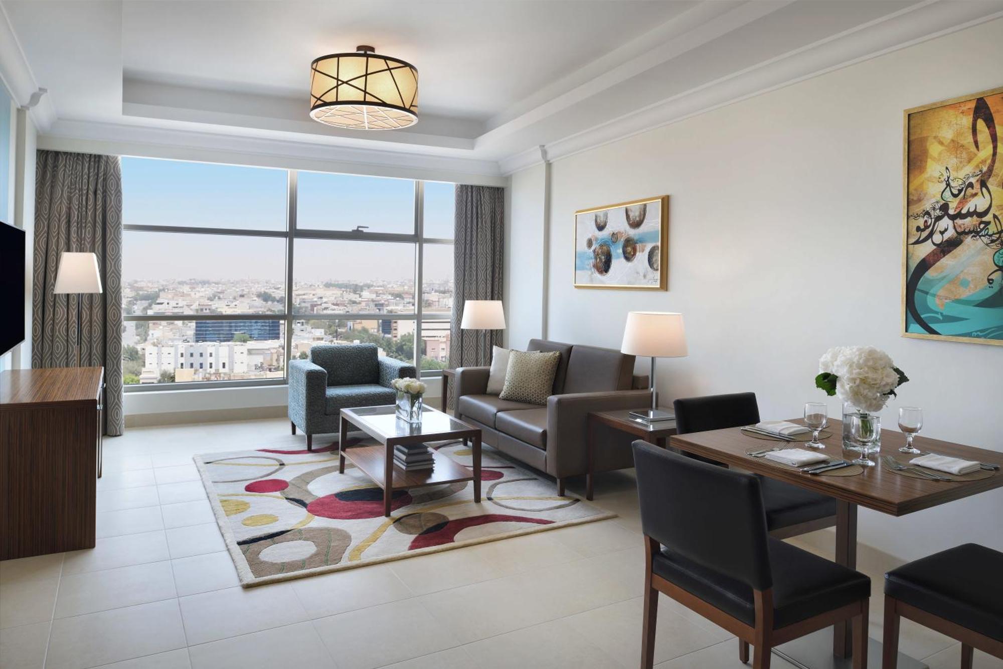 Marriott Executive Apartments الخبر المظهر الخارجي الصورة A living room at the hotel